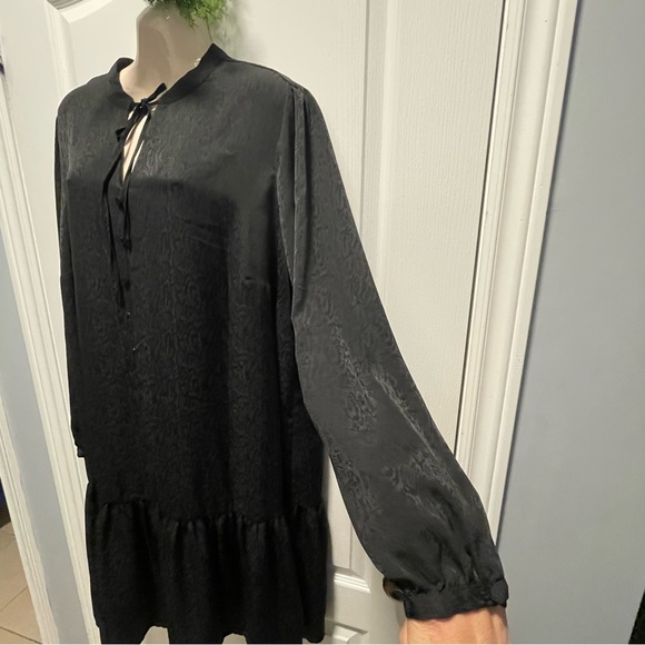 🌸3 for $30 NWT Joe Fresh Little Black Dress cetim jacquard Size 1X - Picture 13 of 16